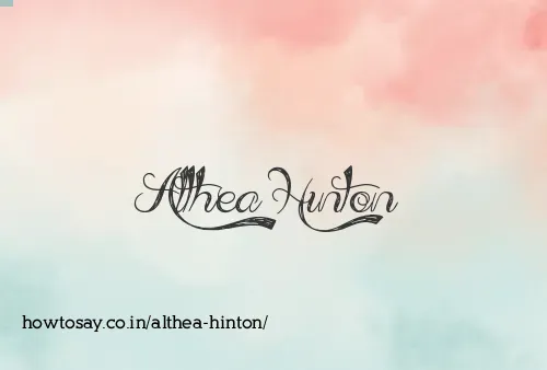 Althea Hinton