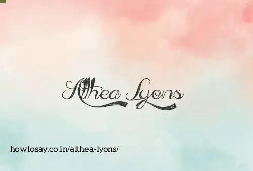 Althea Lyons