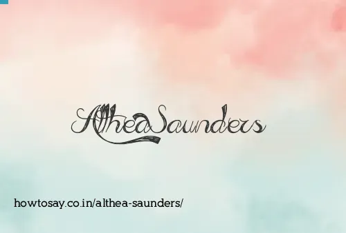 Althea Saunders
