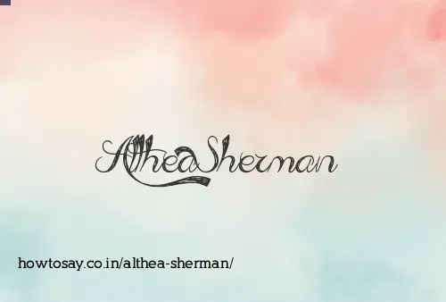 Althea Sherman