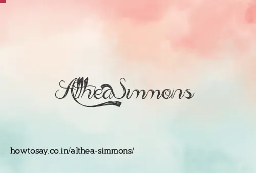 Althea Simmons
