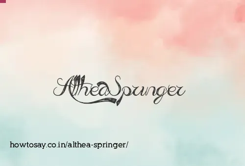 Althea Springer