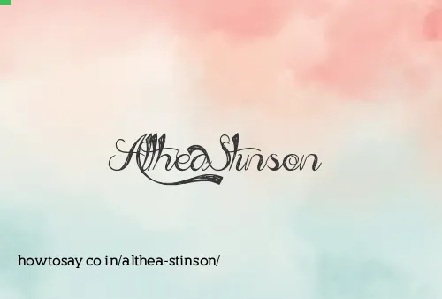 Althea Stinson