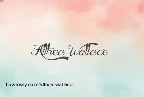 Althea Wallace