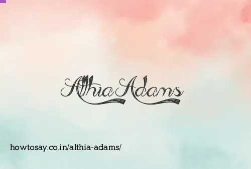 Althia Adams