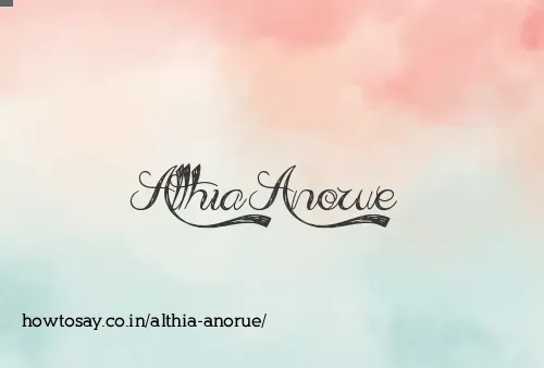 Althia Anorue