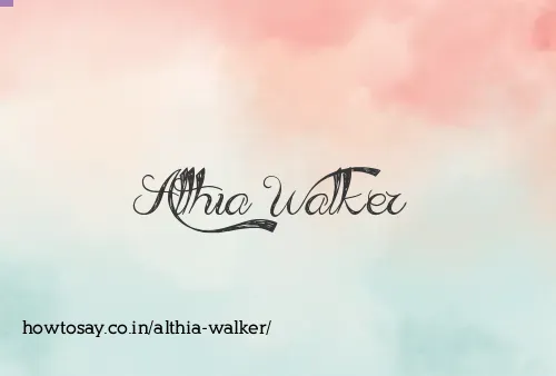 Althia Walker