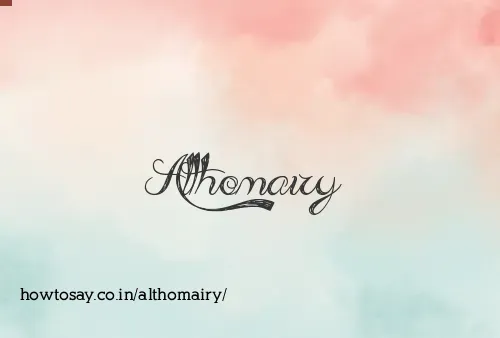Althomairy