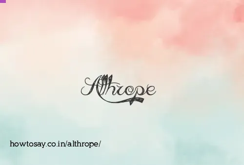 Althrope