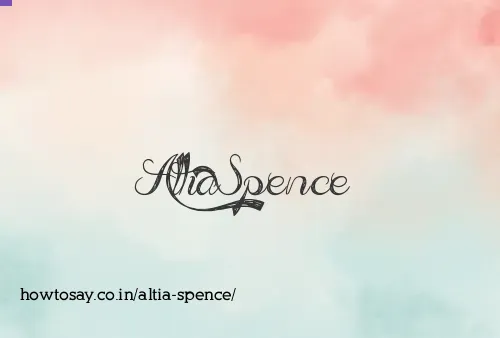 Altia Spence