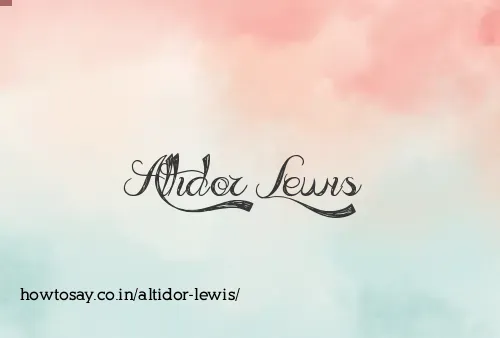 Altidor Lewis