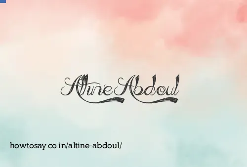 Altine Abdoul