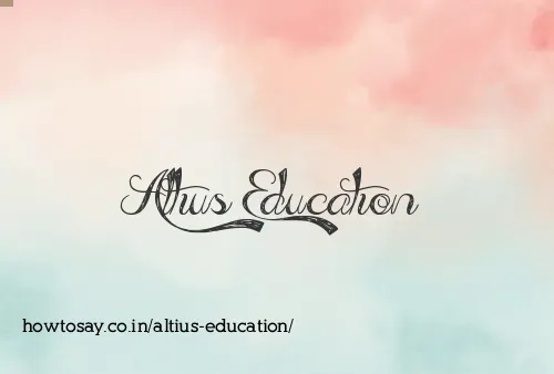Altius Education