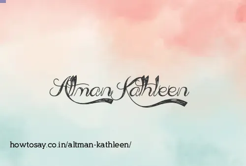 Altman Kathleen