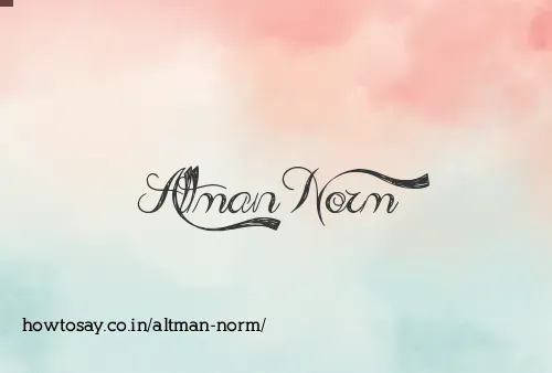 Altman Norm
