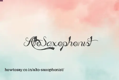 Alto Saxophonist