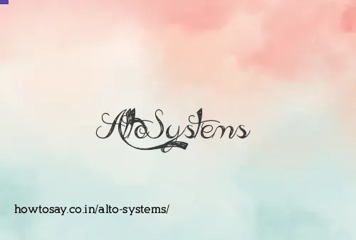 Alto Systems