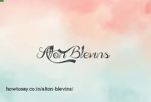 Alton Blevins