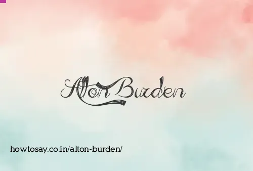 Alton Burden