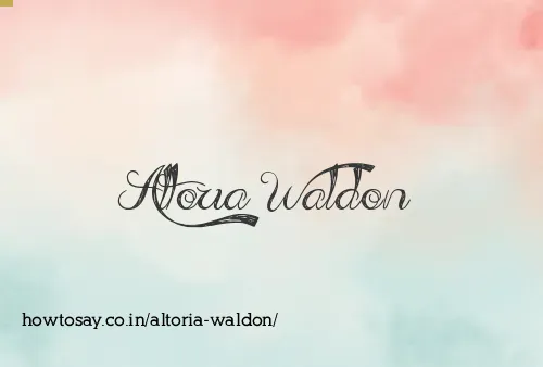 Altoria Waldon