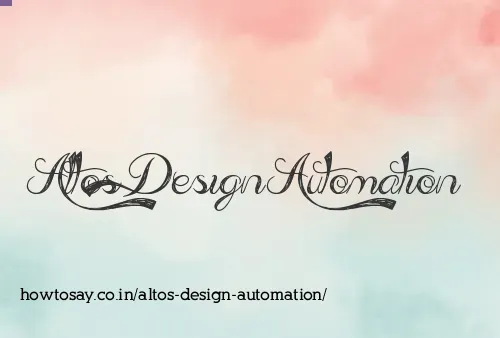 Altos Design Automation