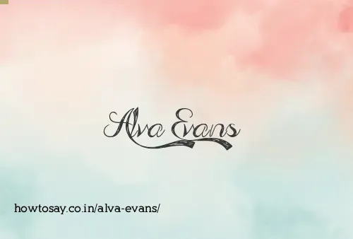 Alva Evans