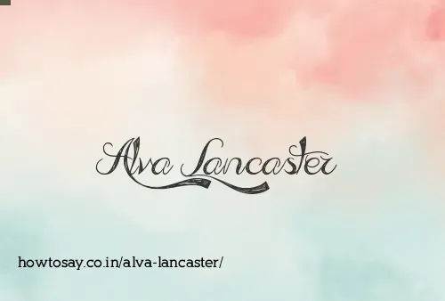 Alva Lancaster