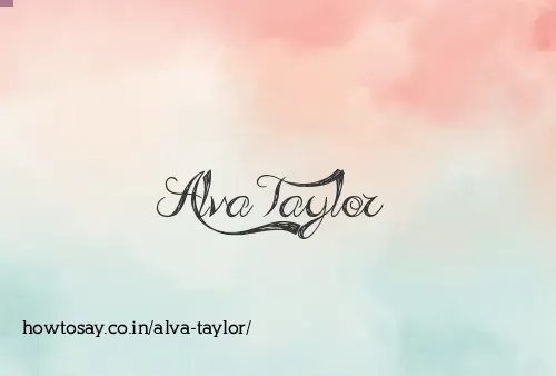 Alva Taylor