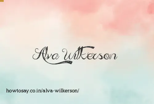 Alva Wilkerson