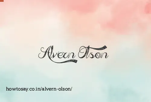 Alvern Olson