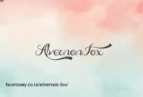 Alvernon Fox