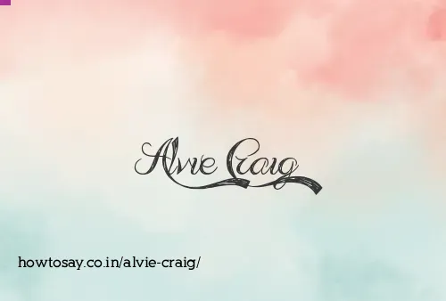 Alvie Craig