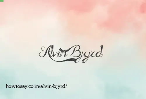 Alvin Bjyrd