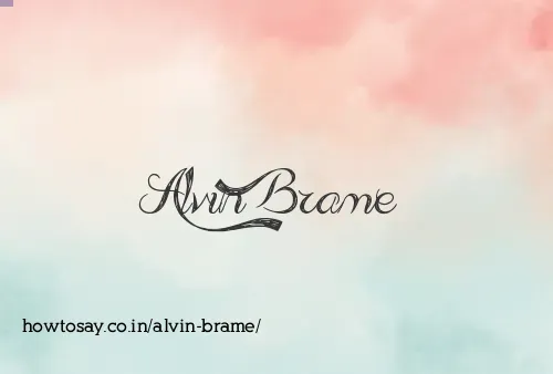 Alvin Brame