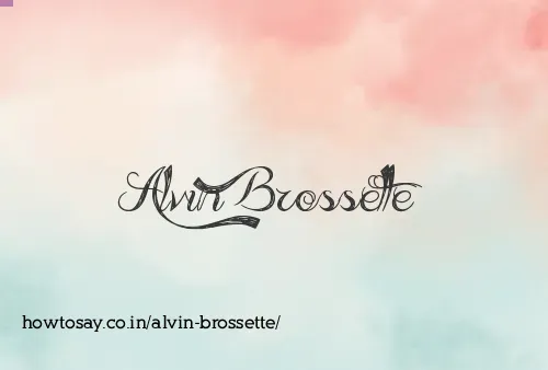 Alvin Brossette