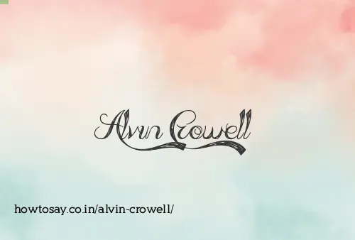 Alvin Crowell
