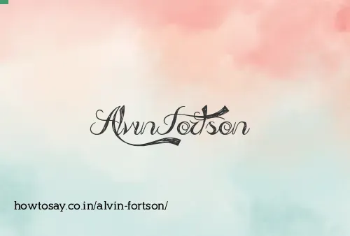 Alvin Fortson