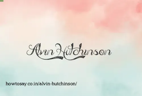 Alvin Hutchinson