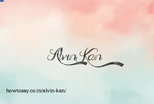 Alvin Kan