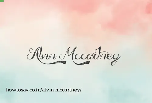 Alvin Mccartney