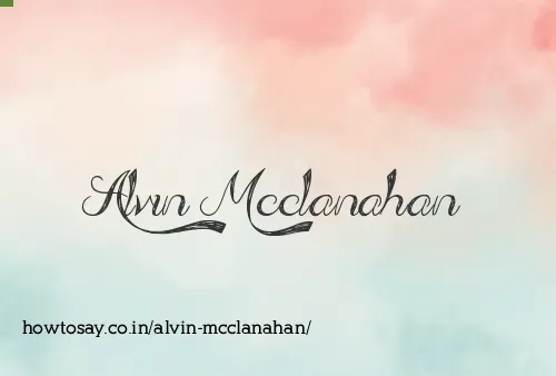 Alvin Mcclanahan