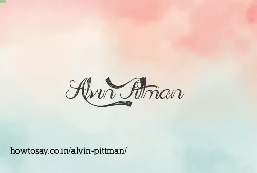 Alvin Pittman