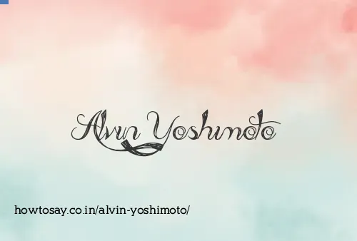 Alvin Yoshimoto