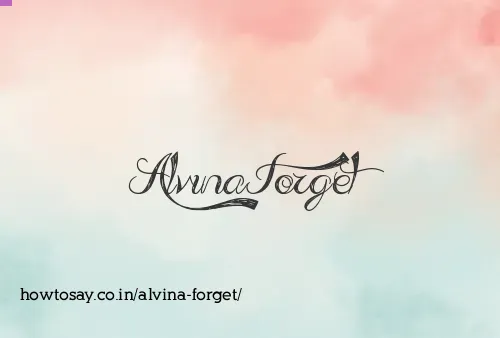 Alvina Forget