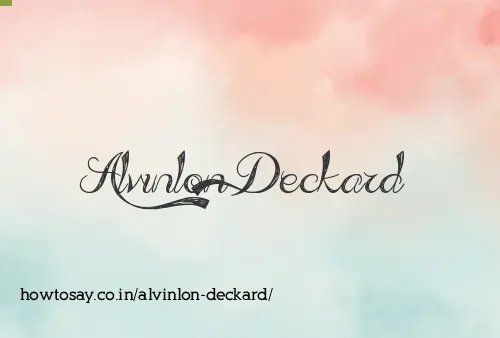 Alvinlon Deckard