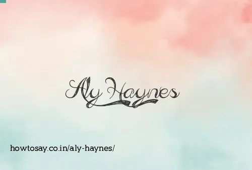 Aly Haynes