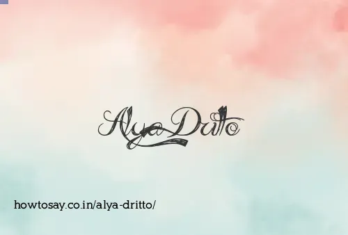 Alya Dritto