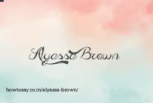 Alyassa Brown