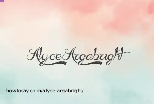 Alyce Argabright