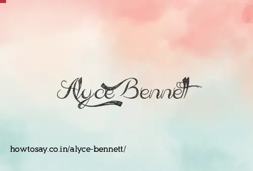 Alyce Bennett